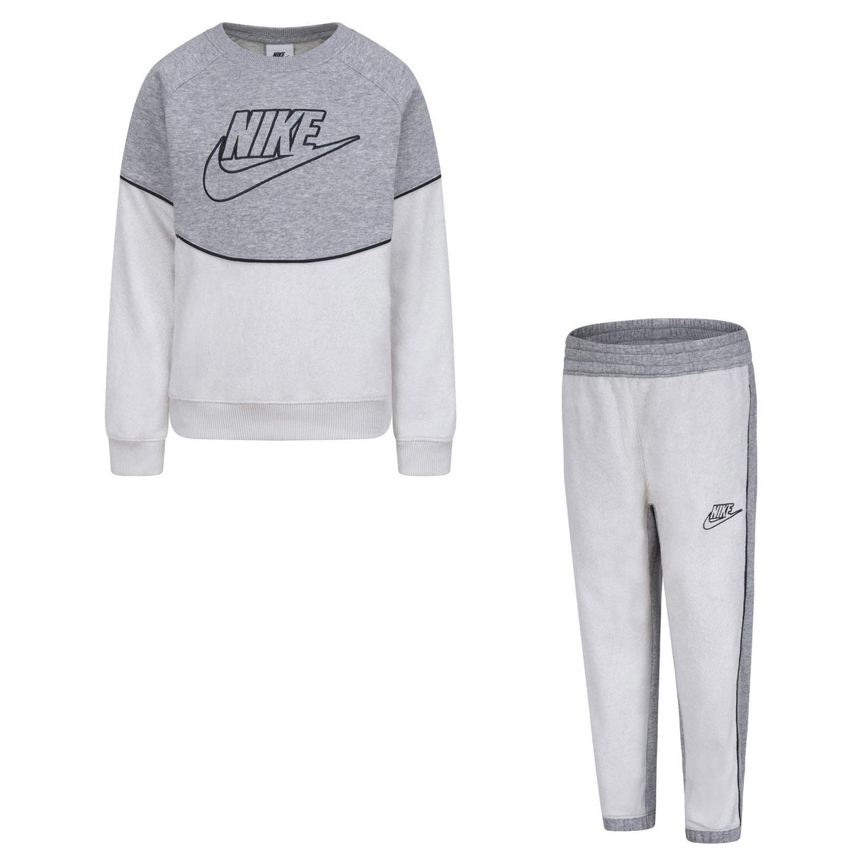 Nike Boys NSW Amplify FT Crew Set Grey