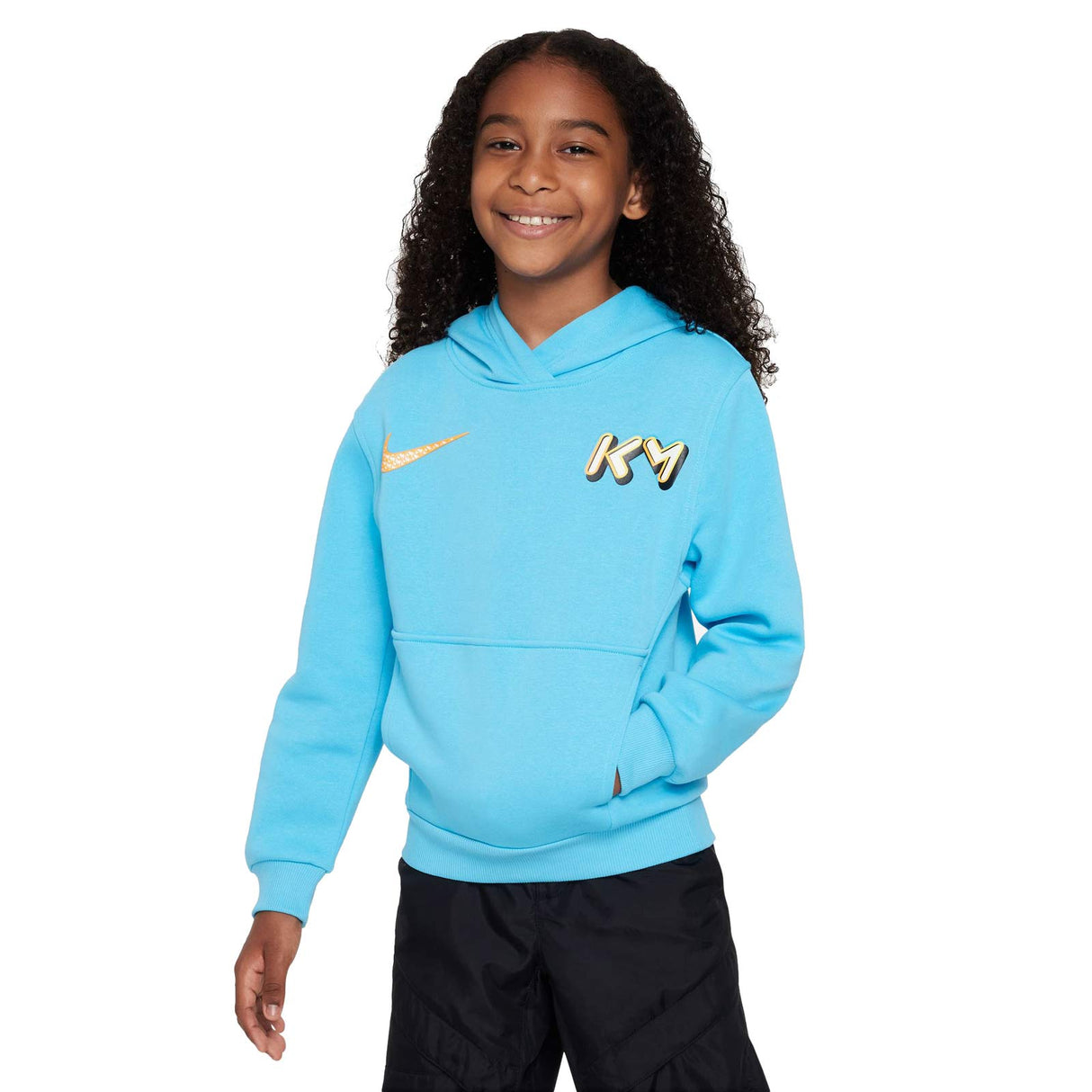 Nike Boys Mbappe NSW Club Flc Hoody Blue