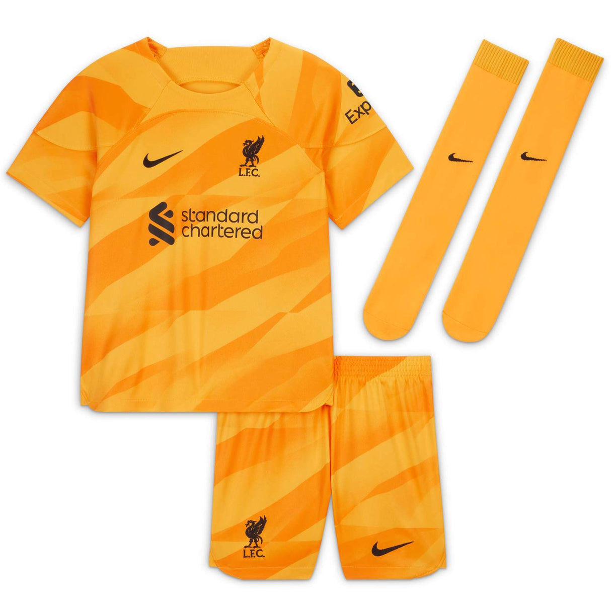 Nike LFC 23 Kids GK Away Kit Yellow