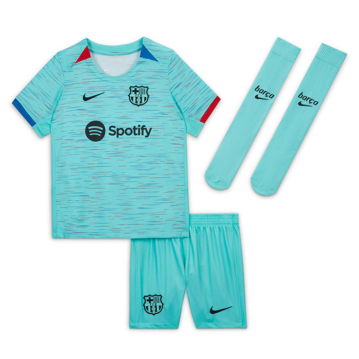 Nike FCB 23 Kids 3rd Kit Blue
