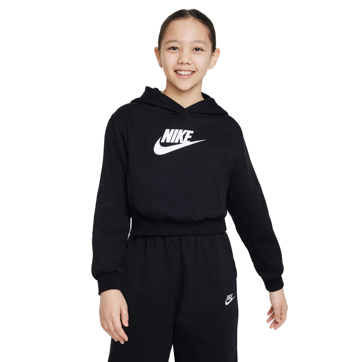Nike Girls NSW Club CRP Hybrid Hoody Blk