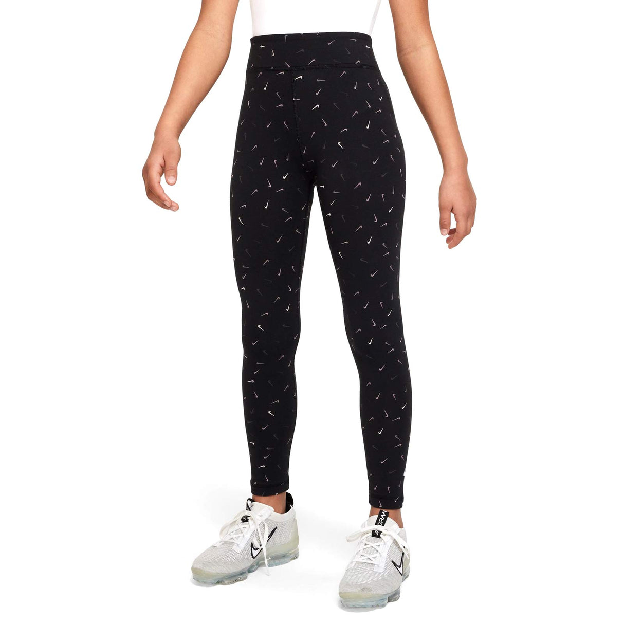 Nike Girls NSW MR Logo Print Tight Black