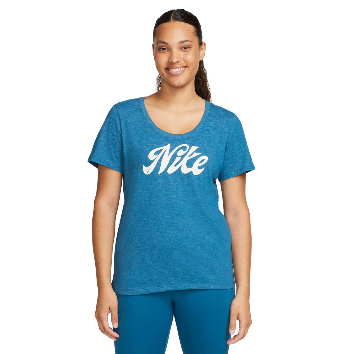 Nike Womens DF Nike Script Tee Blue