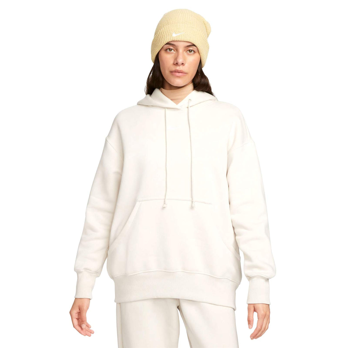 Nike Wmns NSW PHNX FLC OS PO Hoody Brown