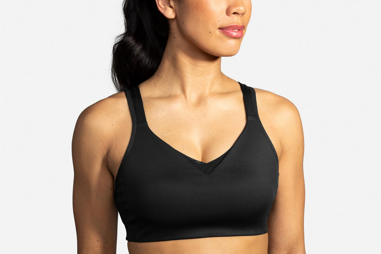 Brooks Drive Convertible Run Bra Black