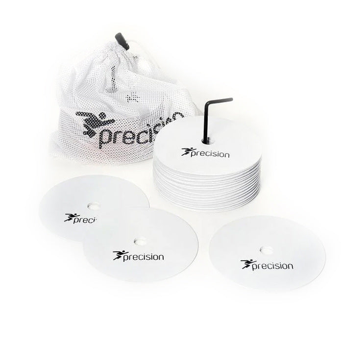 Precision Round Rubber Marker Discs Wht