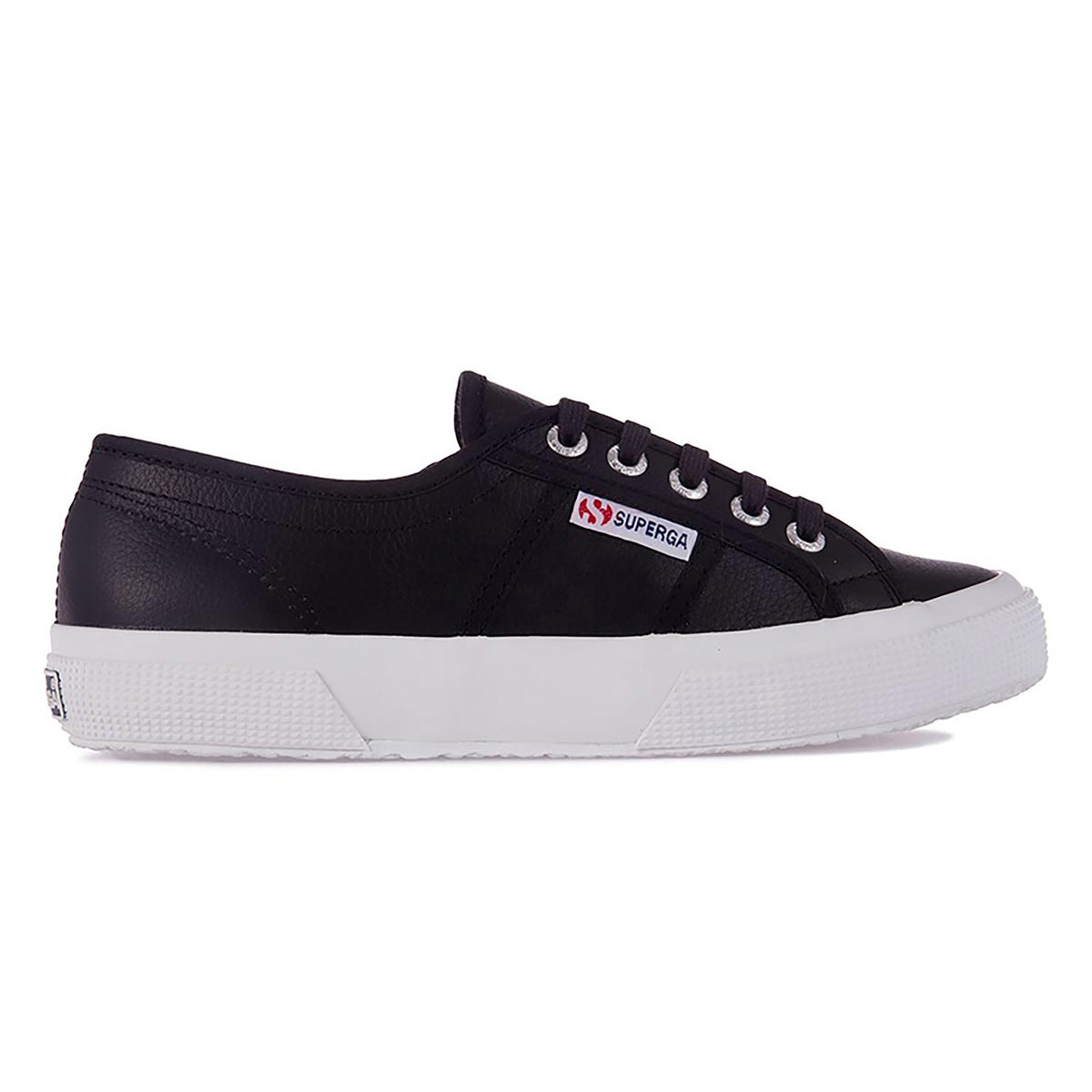 Superga Canvas Sneaker Leather Unisex Bl