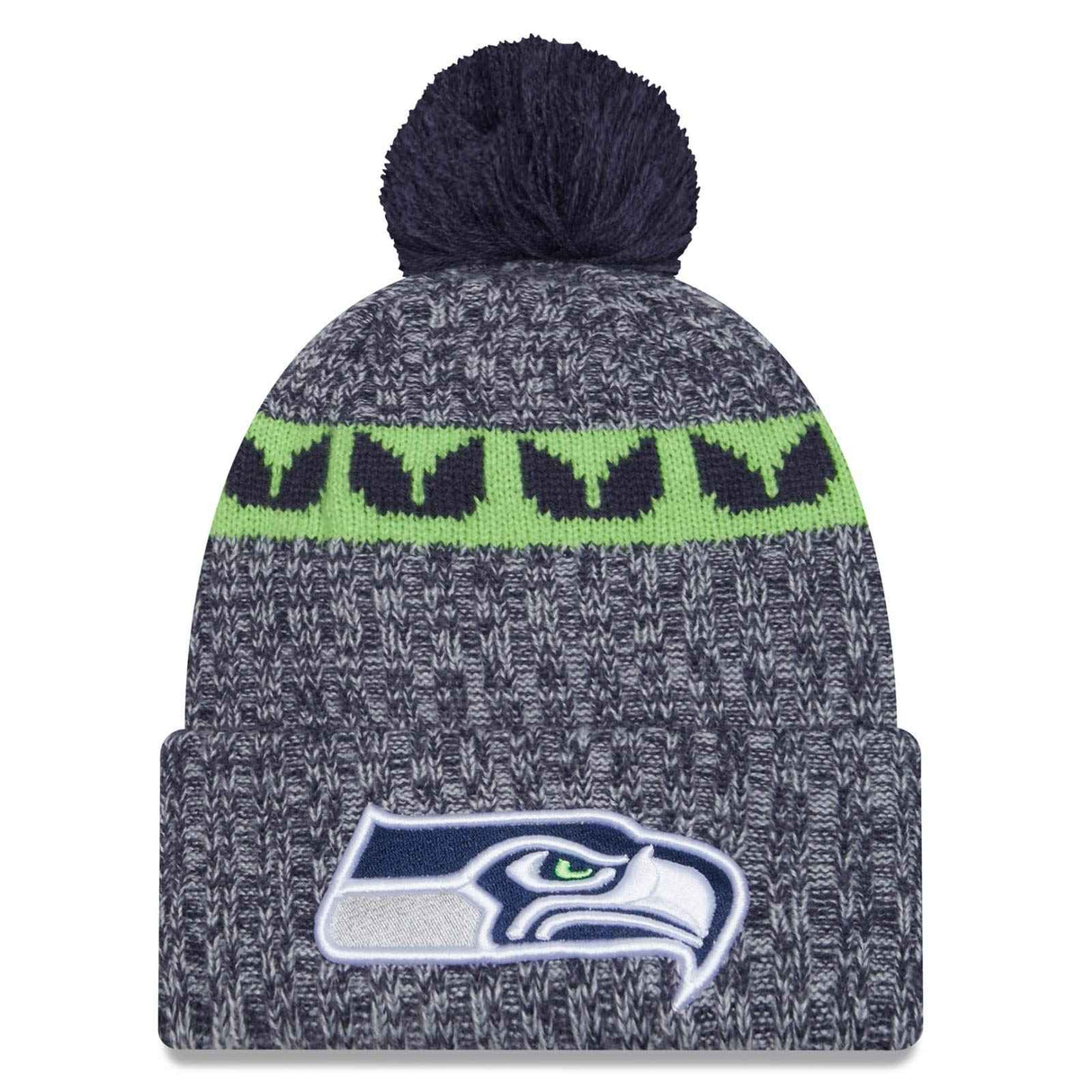 New Era NFL Seahawks 23 Bobble Hat Green