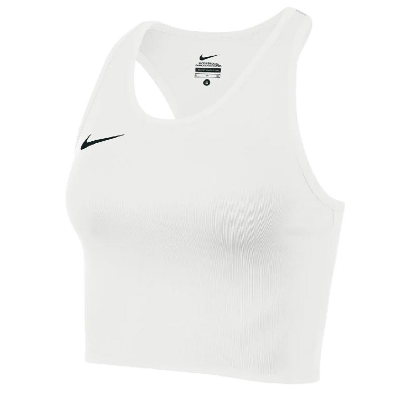 NIKE WMN TEAM STOCK COVER TOP WHITE/BLK