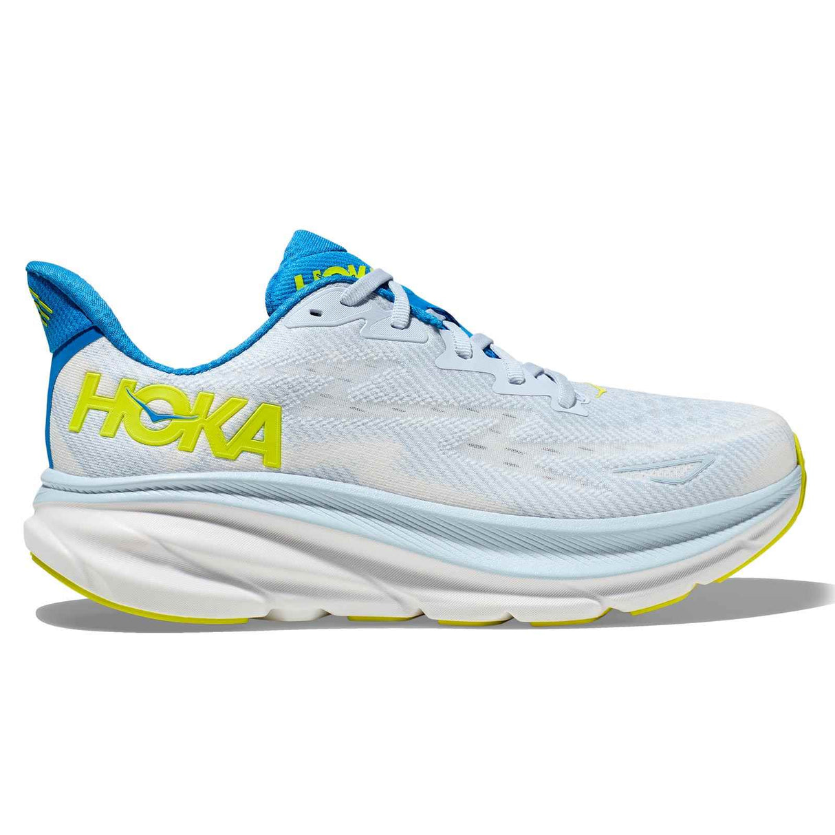Hoka Clifton 9 Mens White / Blue