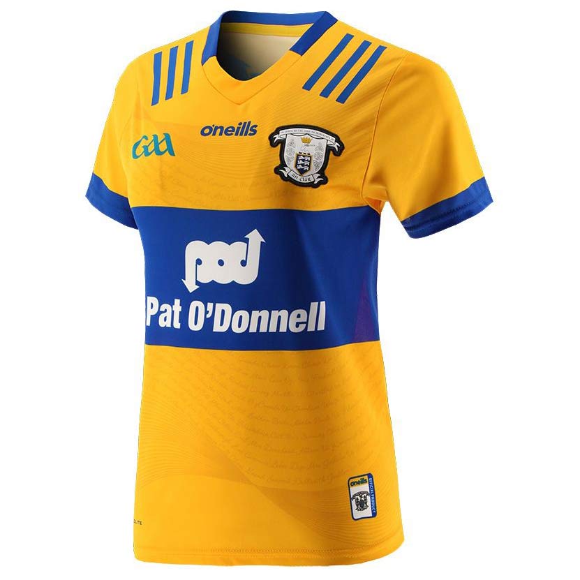 O'Neils Clare 23 Home Wmn Fit Jersey Yel