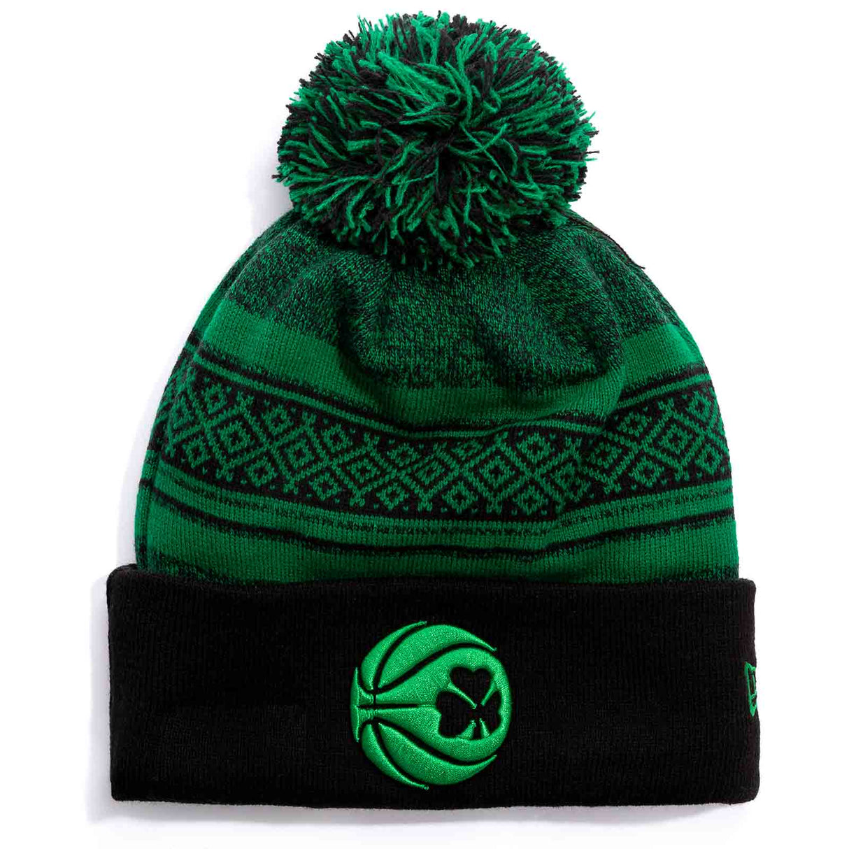 New Era Ireland Ess Bobble Beanie Green