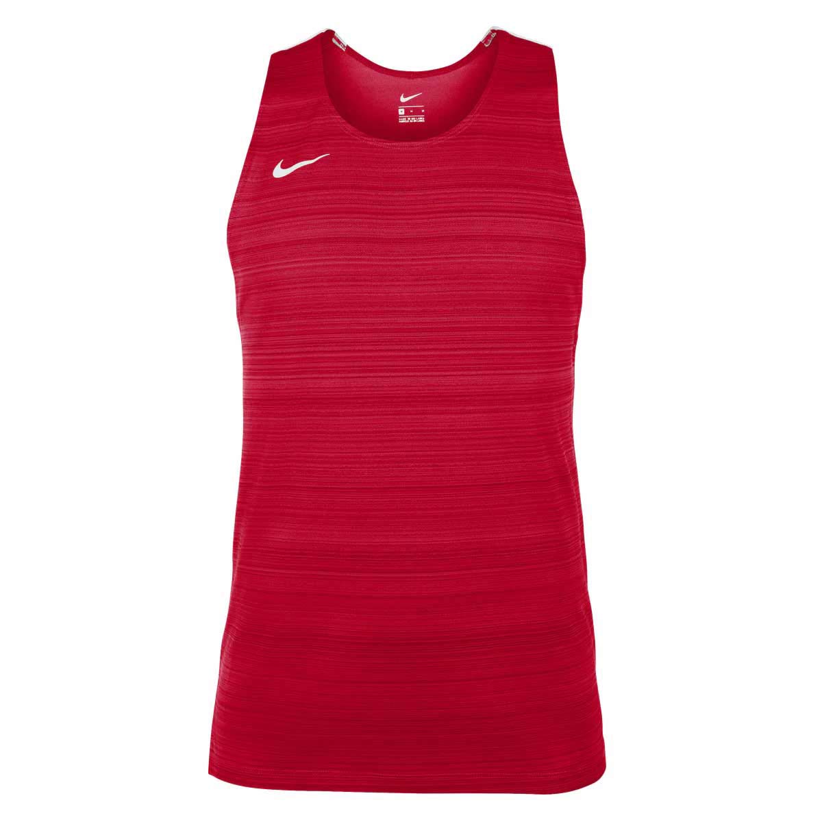 NIKE STOCK DRY MILER SINGLET Kids RED/WH