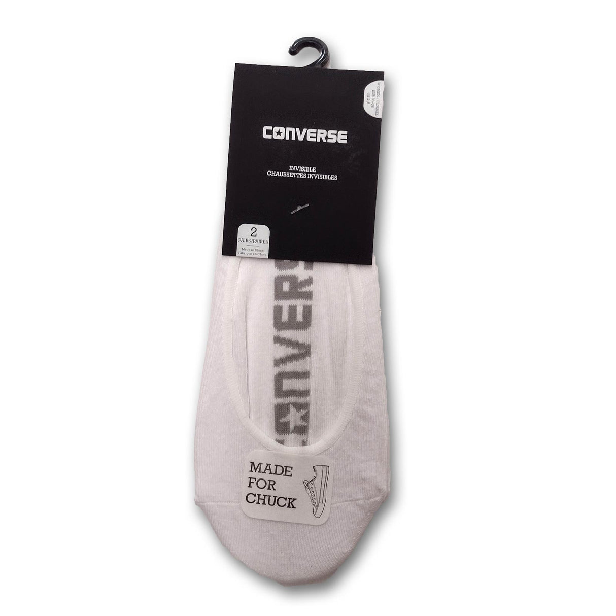 Converse Flat Knit Wmn Socks White/Gry
