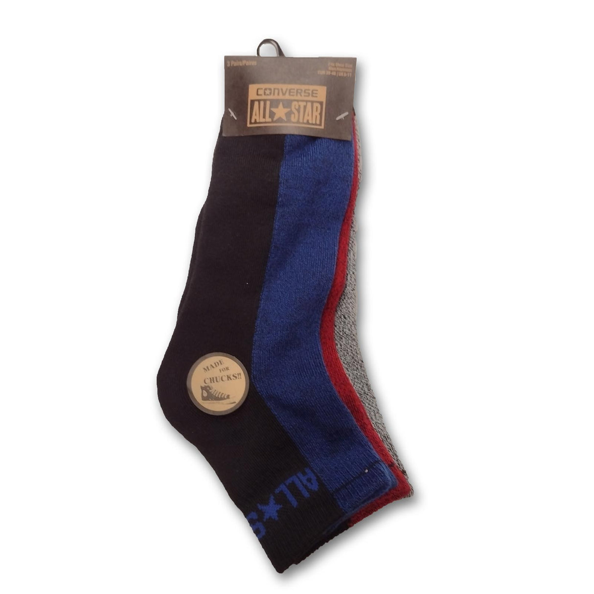 Converse Marl Mens Socks Black/Blue