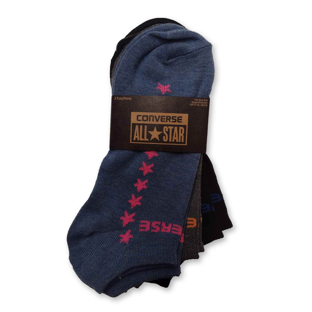 Converse Flat Knit Wmn Socks Blue/Grey