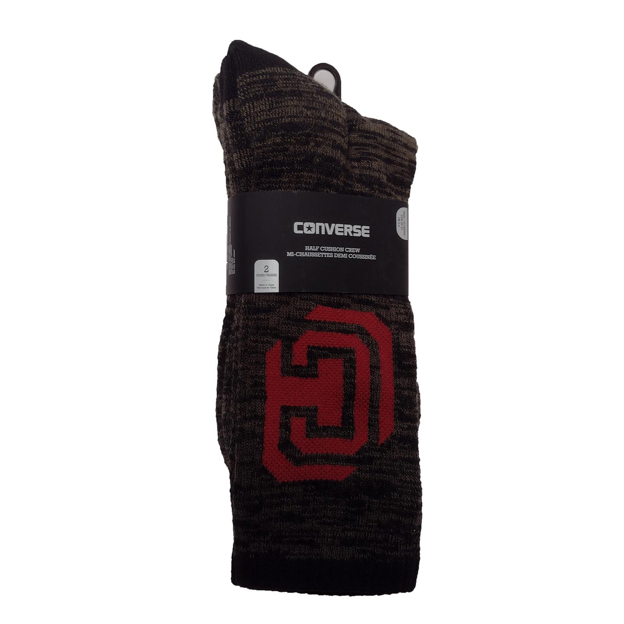 Converse Sport Inspired Mens Socks Blk/G