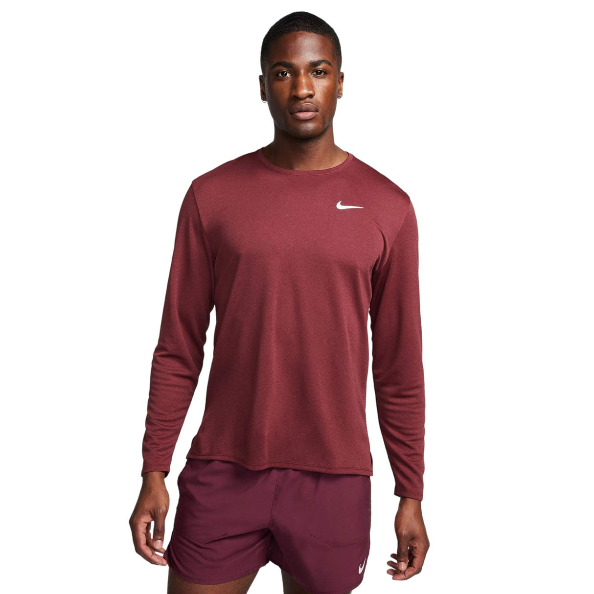 Nike Mens DF UV Miler LS Top Red