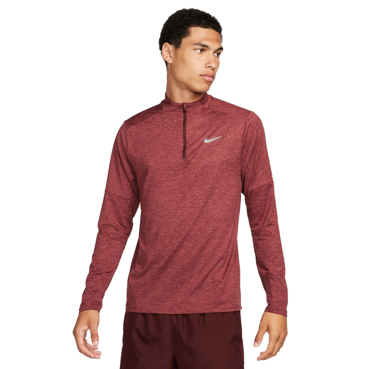 Nike Mens DF ELMNT HZ Top Red