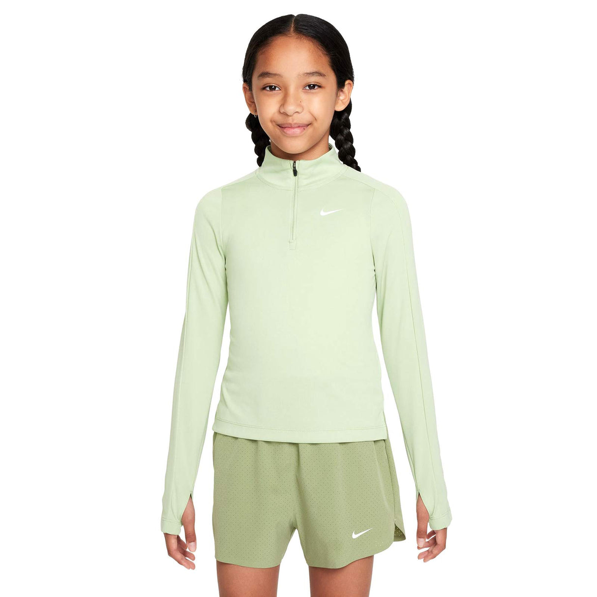 Nike Girls NK DF LS HZ Green