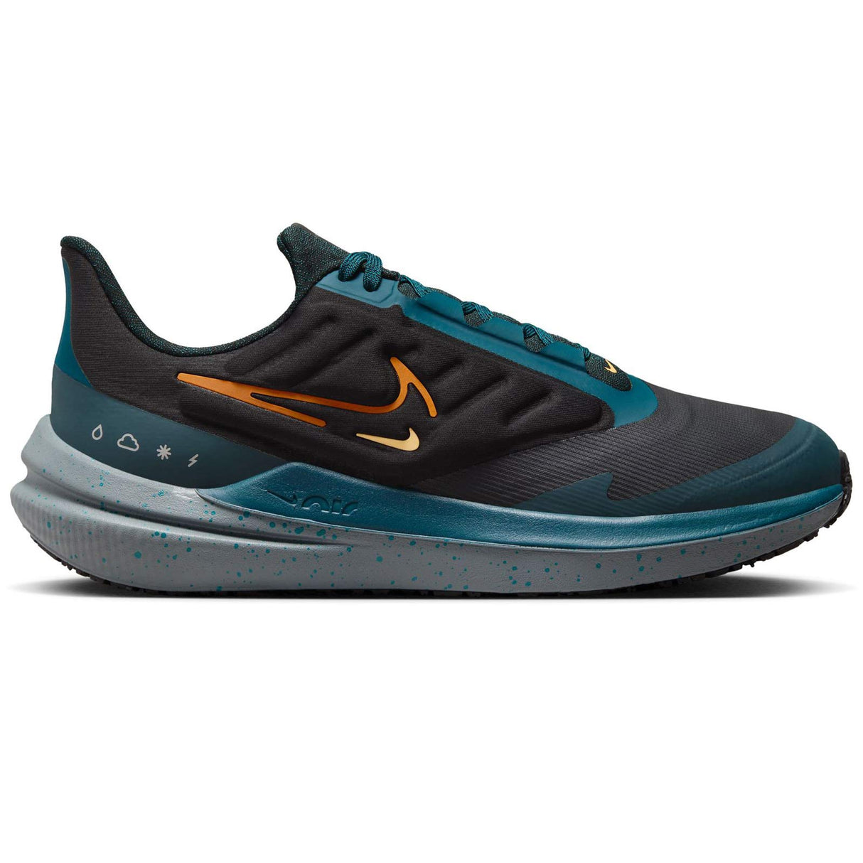 Nike Winflo 9 Shield Mens Black/Orange