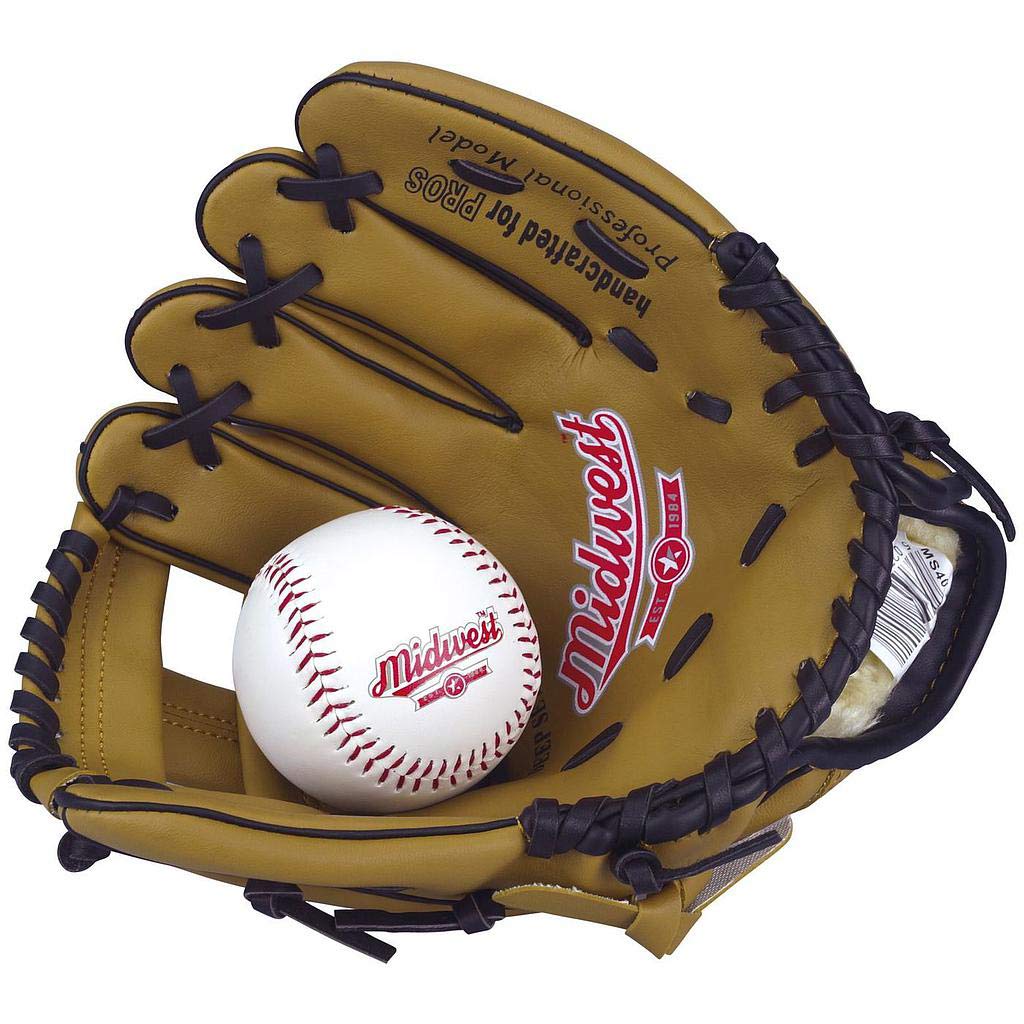 Midwest Baseball Glove and Ball Tan
