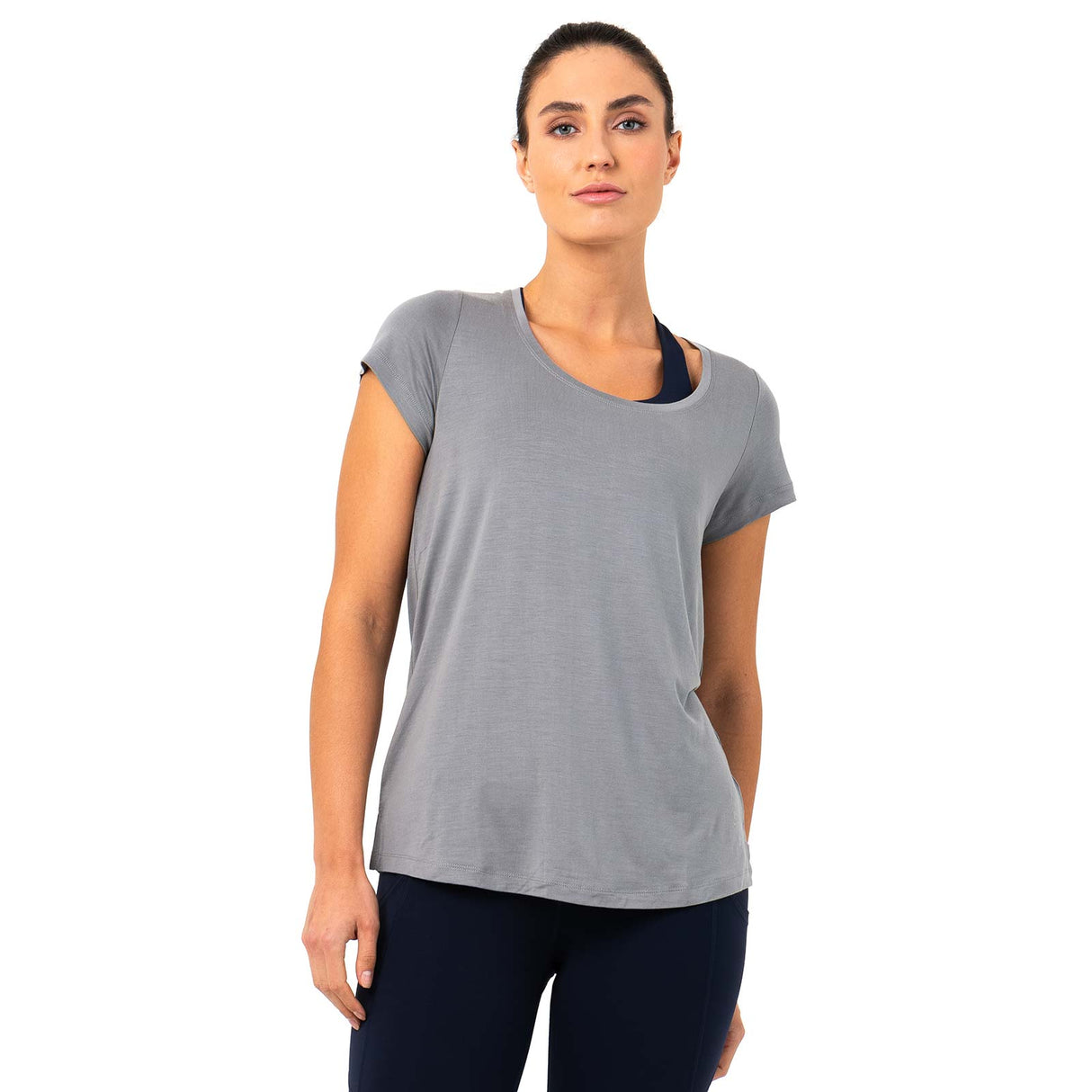 Bodylogic JS Trust Scoop Neck SS Tee Gr