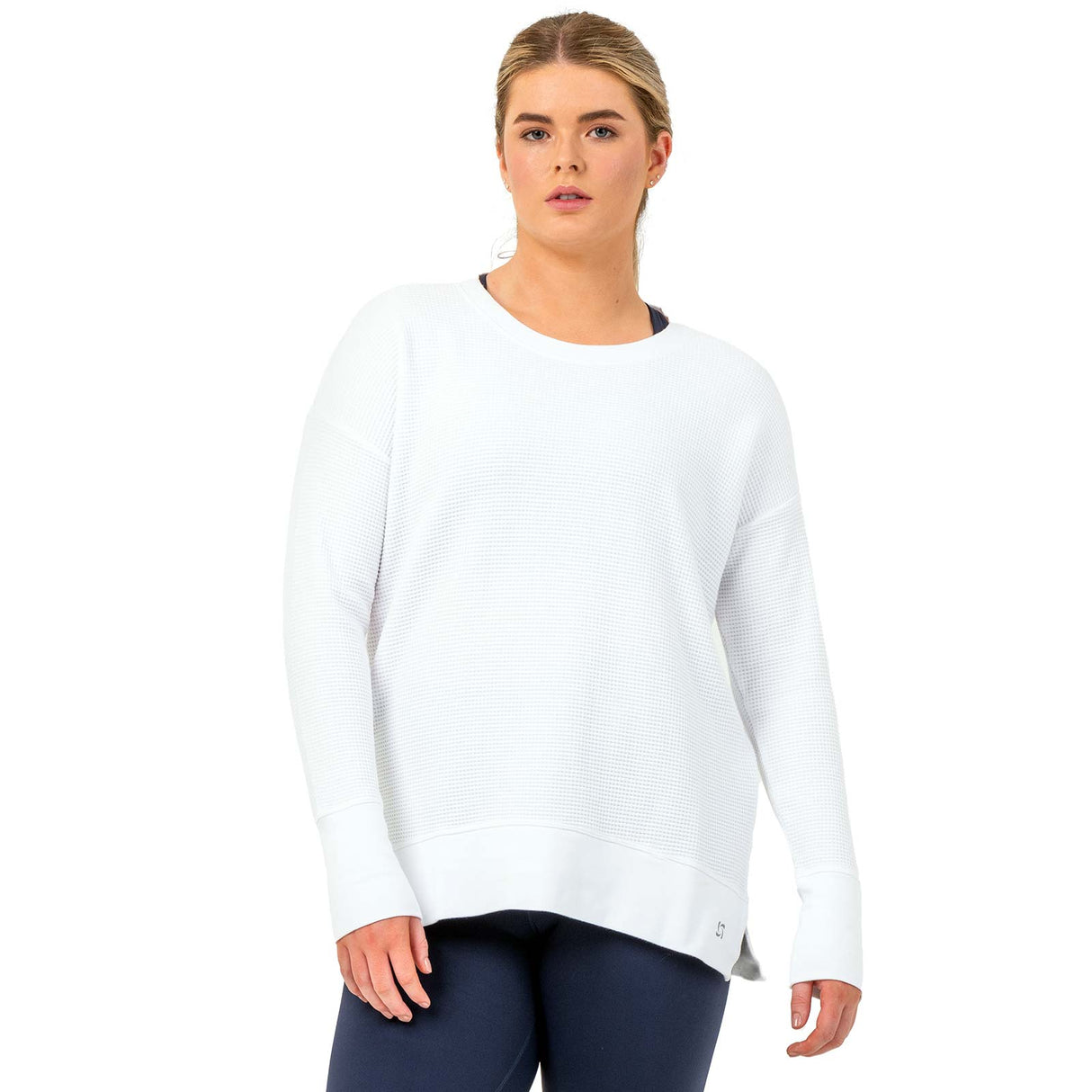 Bodylogic JS Wave Waffle Sweatshirt Wht