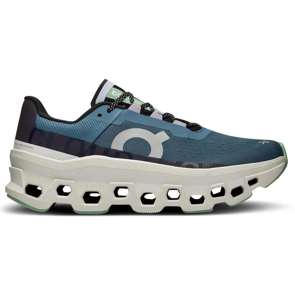 ON Cloudmonster Womens Grey/Blue