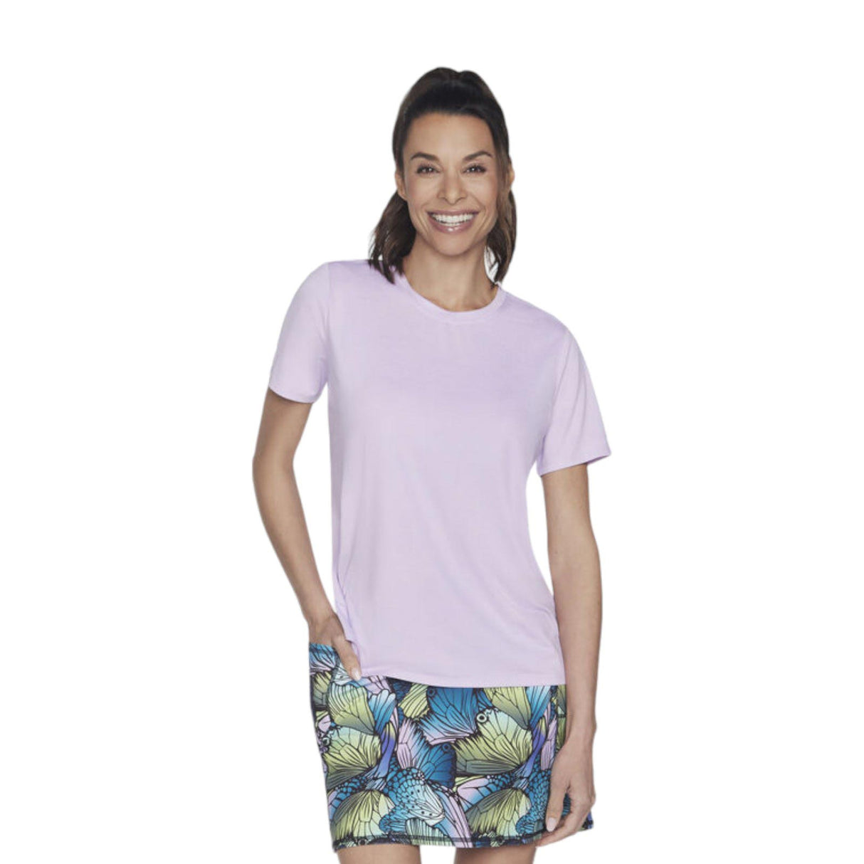 Skechers Wmns GODRI SWIFT Tee Purple