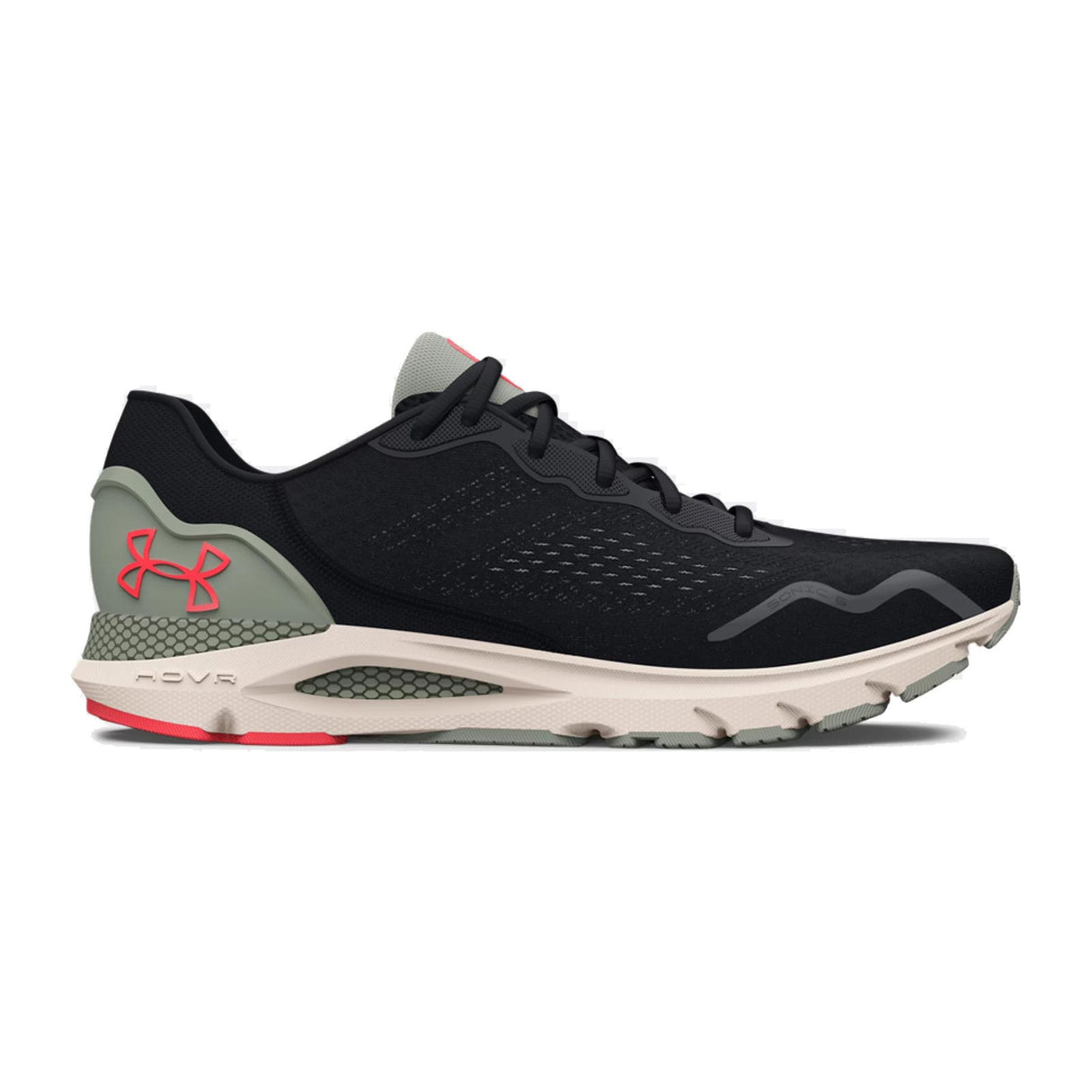 UA Hovr Sonic 6 Mens Black/White