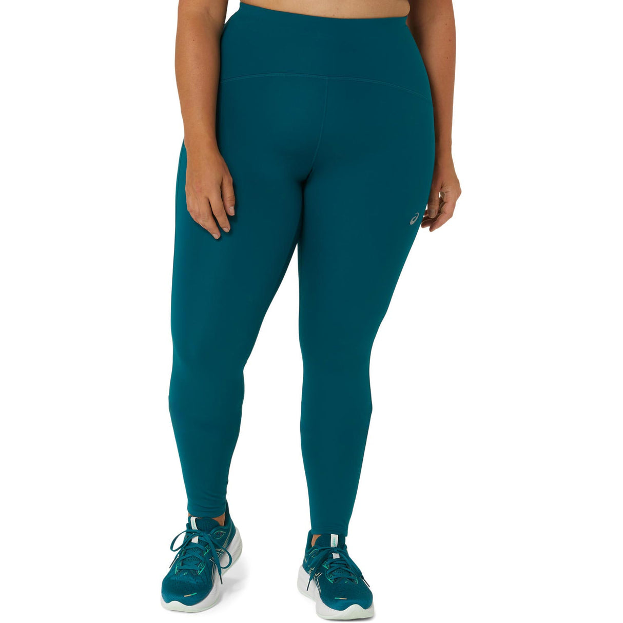 Asics Womens Road High Waist Tight Green