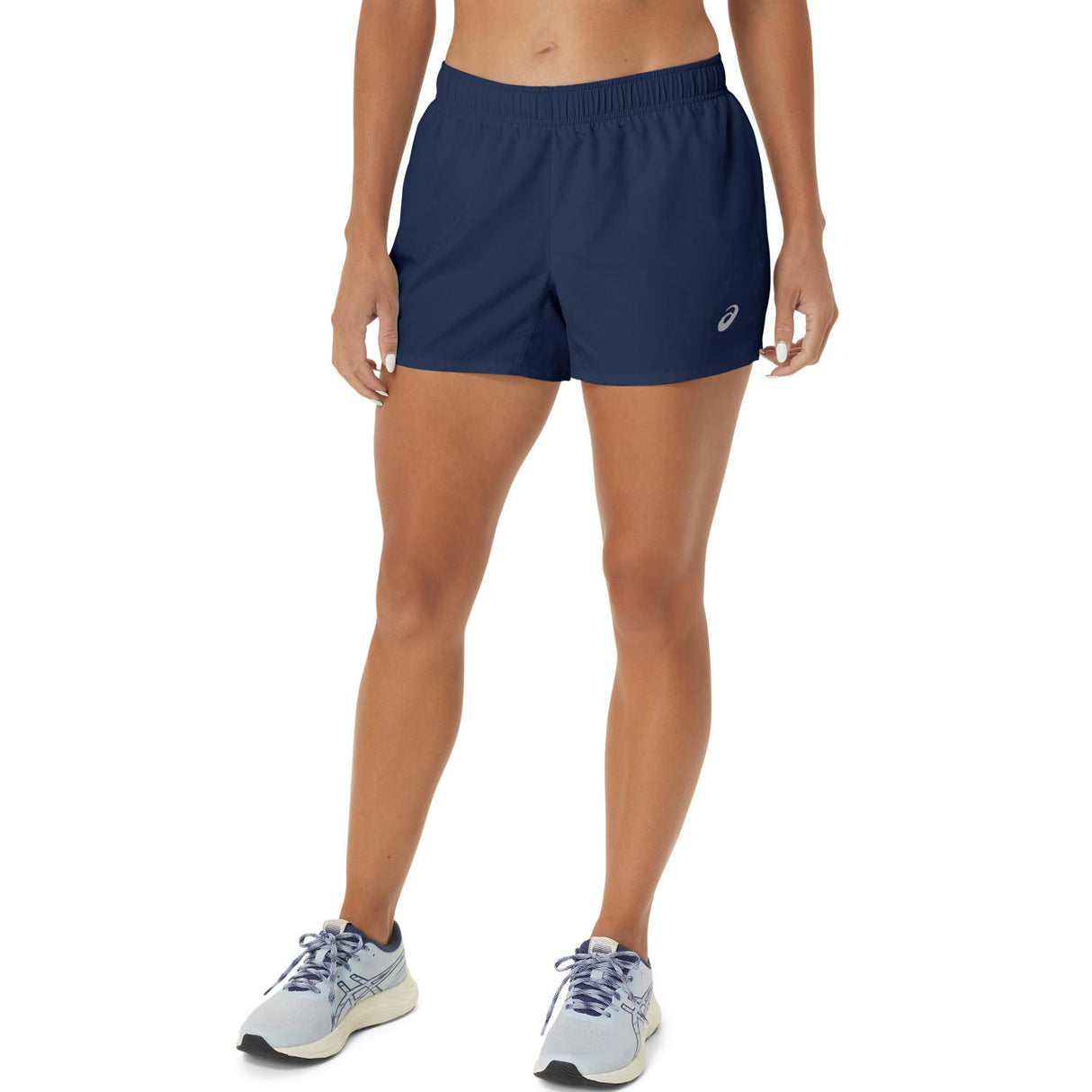 Asics Womens Core 4in Short Blue