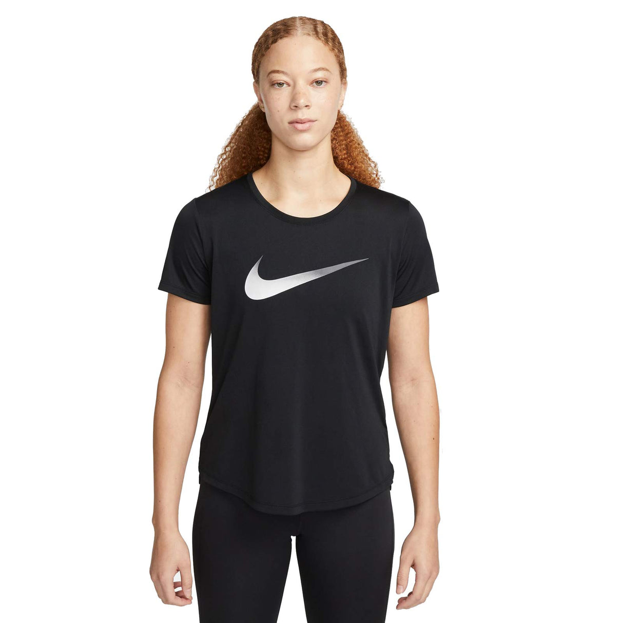 Nike Wmns One DF Swoosh HBR SS Top Black