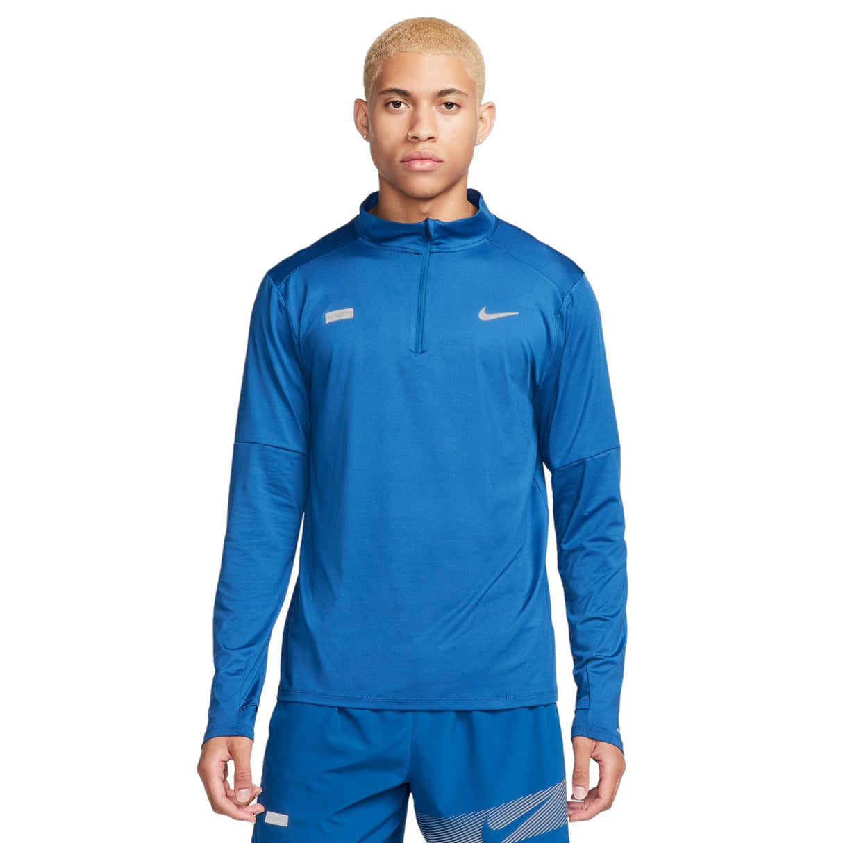 NIKE MENS DF ELMNT TOP HZ FLASH HBR BLU