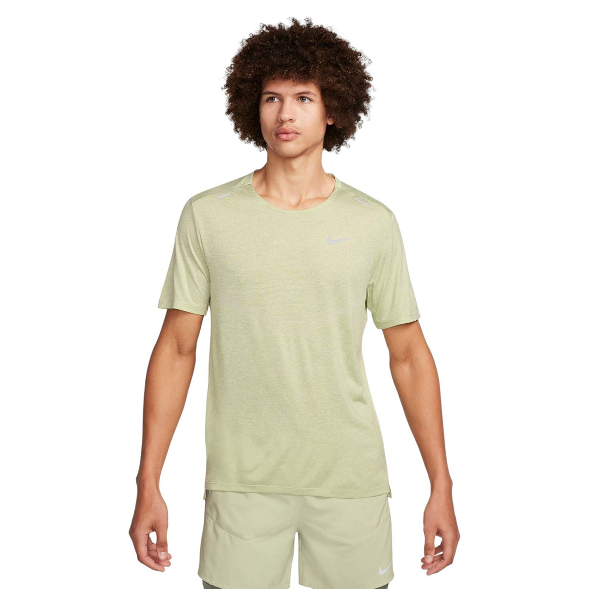 NIKE MENS DF RISE 365 SS GREEN