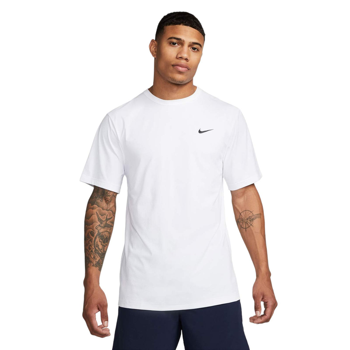 NIKE MENS DF UV HYVERSE SS WHITE