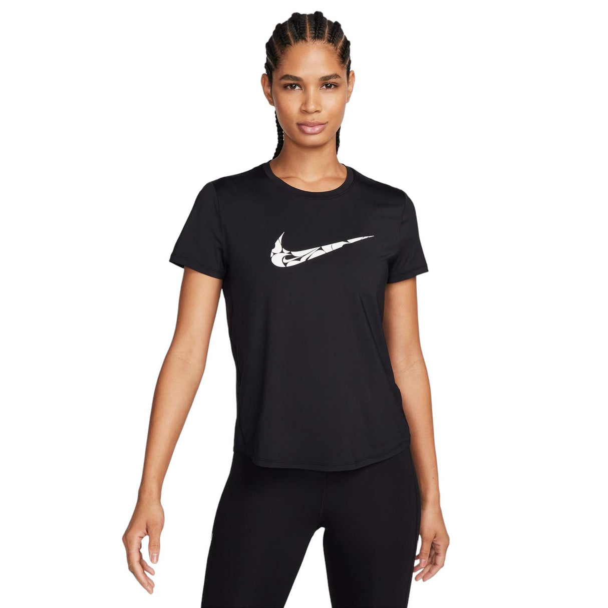 Nike Wmns One Swoosh HBR DF SS Top Black