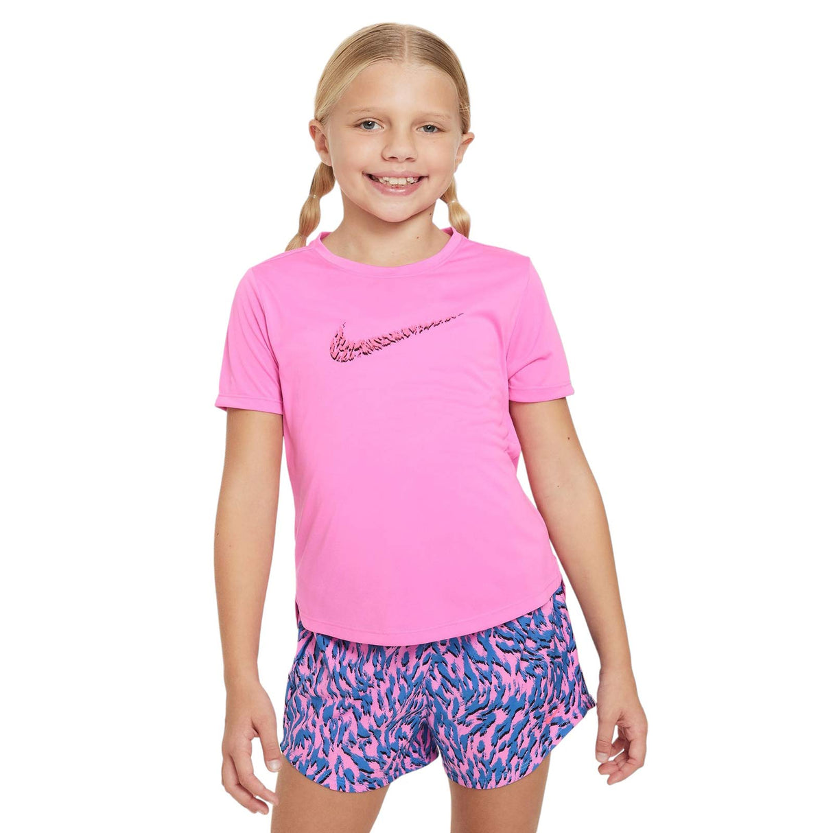 NIKE GIRLS ONE SS TOP GX VNR PINK