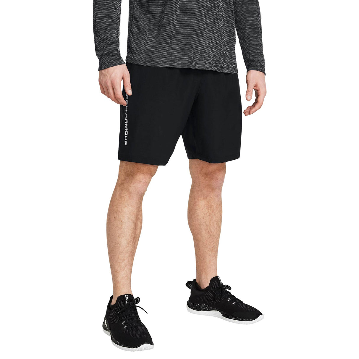UA Mens Woven Wdmk Shorts Black