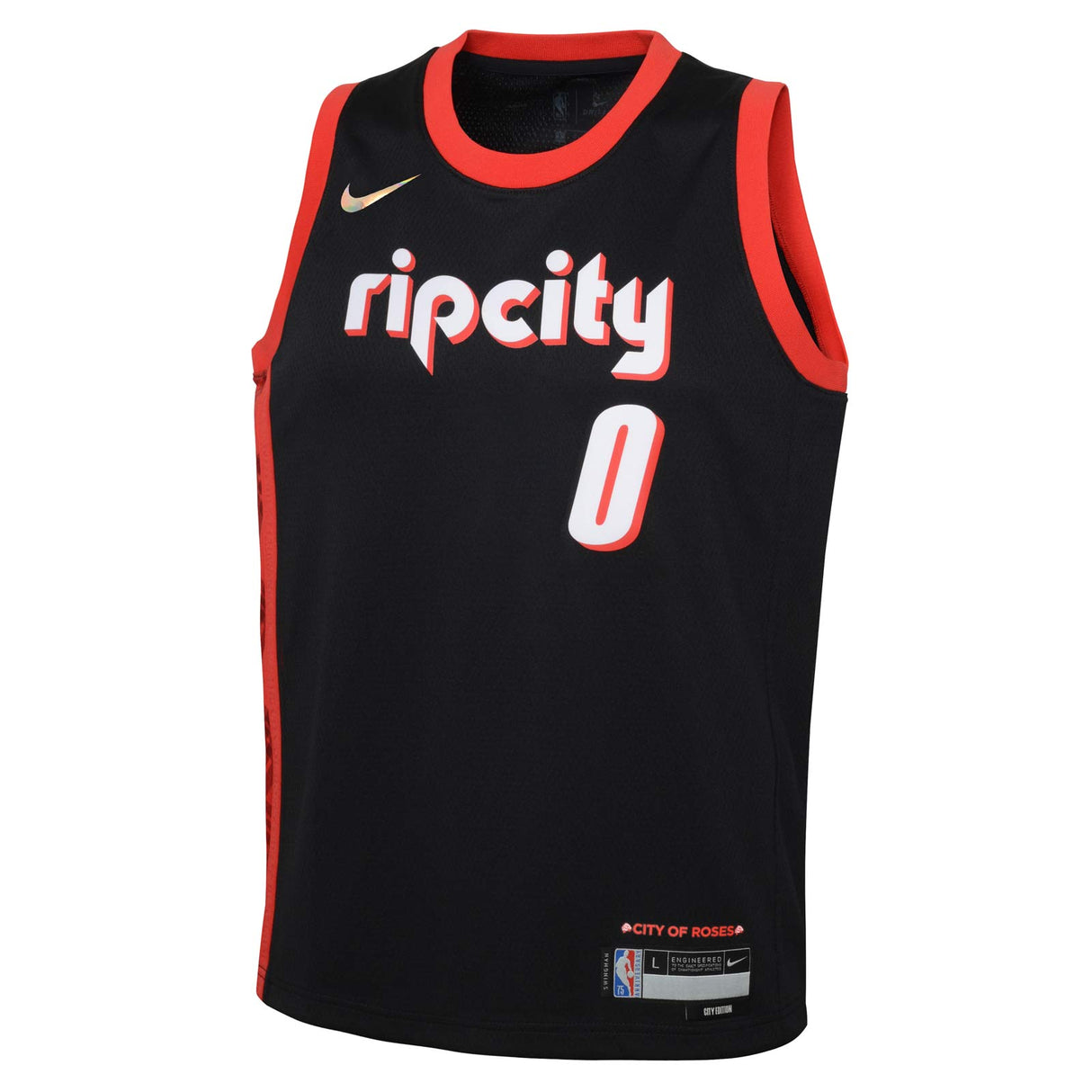 Nike Trail Blazers Lillard Kids Jersey M