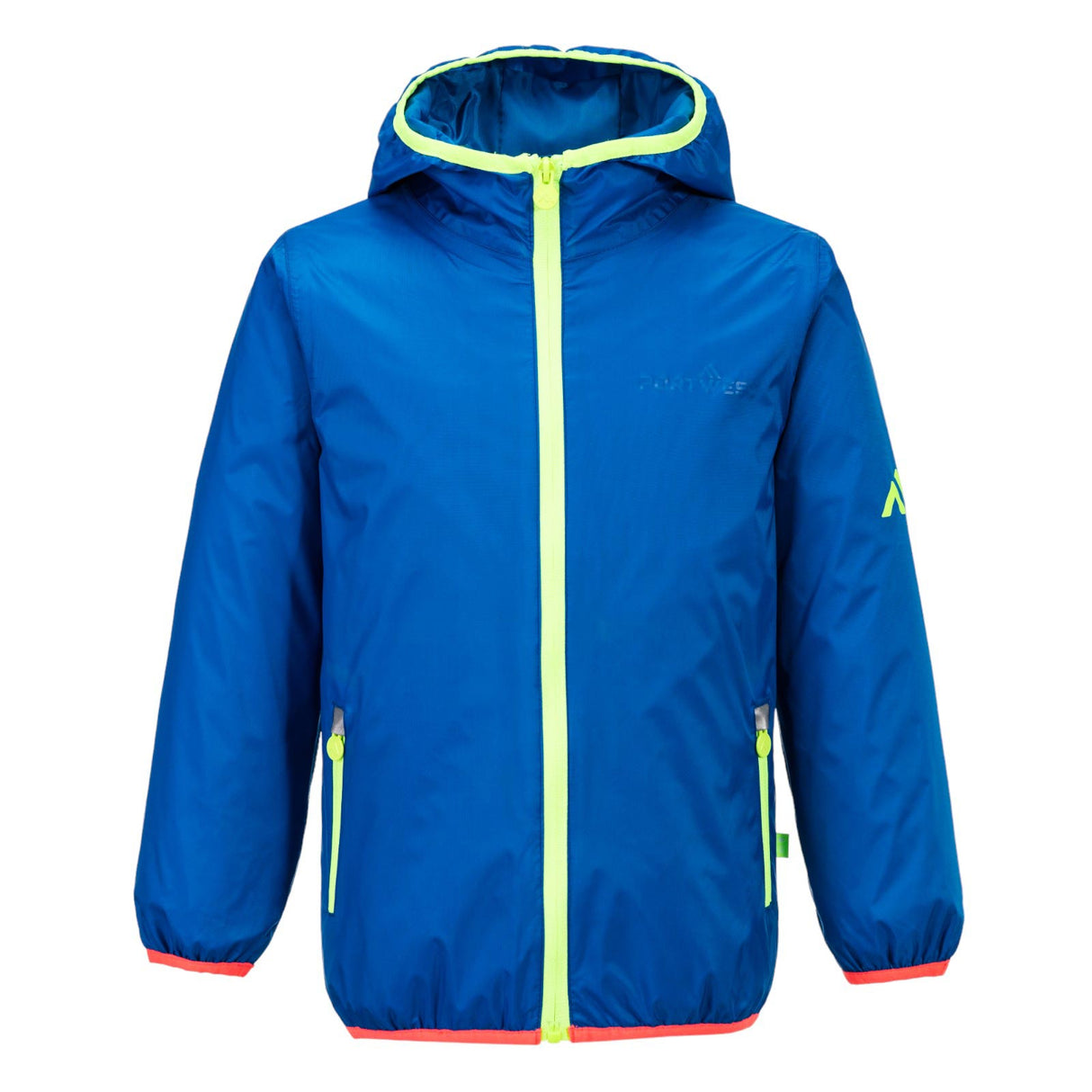 Portwest Boys Fota Rain Jacket Blue