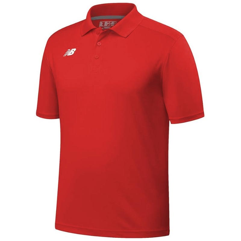 NEW BALANCE TRAINING MENS POLO HRD RED