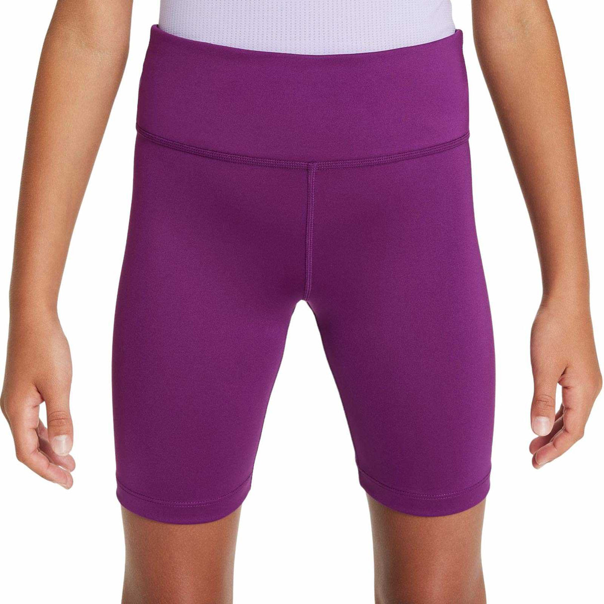 Nike Girls DF One Bike Shorts Purple