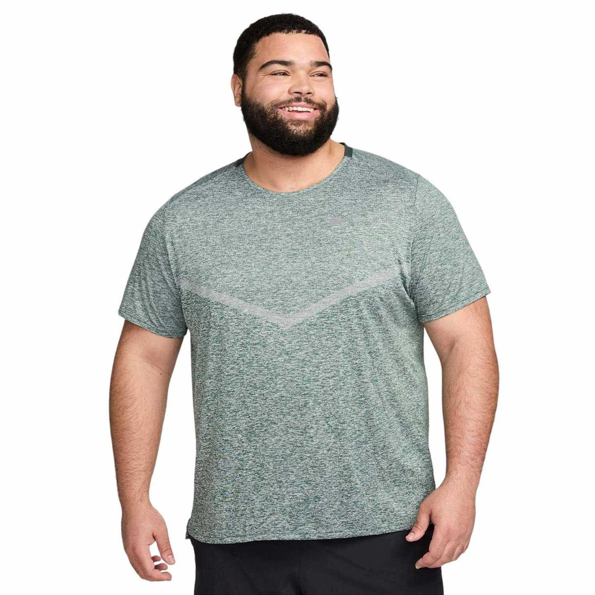 Nike Mens DF Rise 365 SS Tee Green