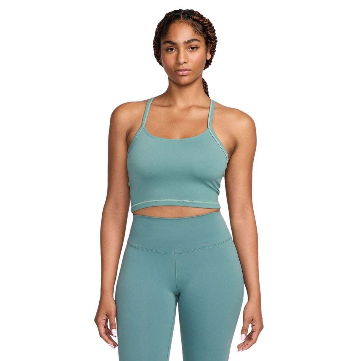 Nike One Wmns DF NV Fitted Crop Tank Grn