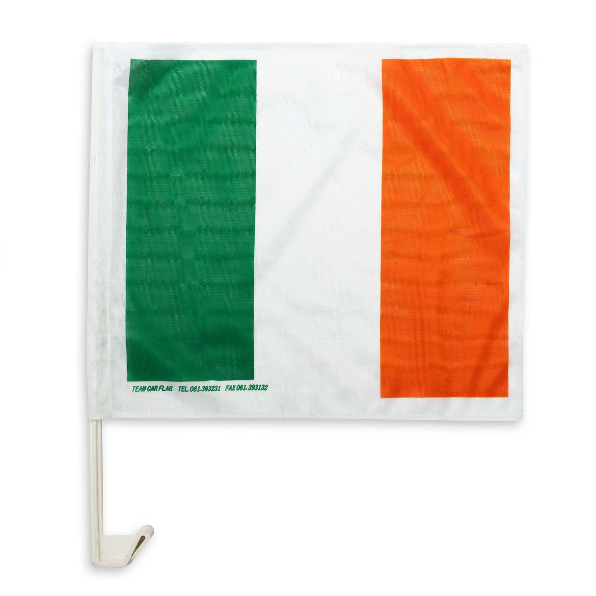 TCF Ireland Tricolour Car Flag Green