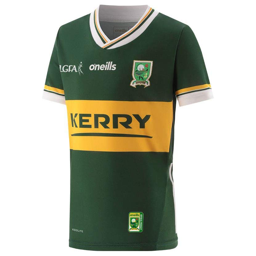 O'Neills Kerry 24 Home LGFA Kids Jsy Grn