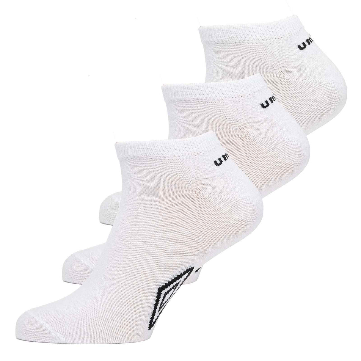 Umbro Cushion Low Ankle Sock 3 Pack Wht