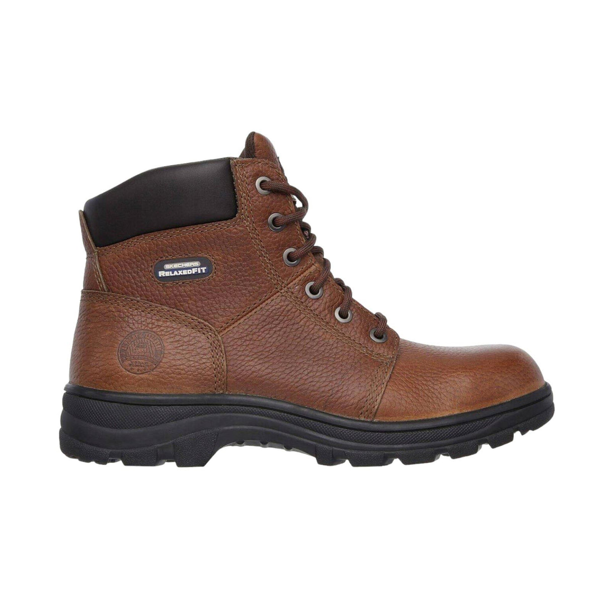 Skechers Mens Work Relax Fit Wrkshr Brwn